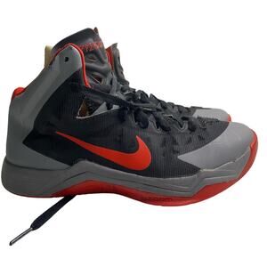 NIKE ZOOM HYPER QUICKNESS 599519-005  MEN'S BLACK UNIVERSITY RED COOL SZ 8